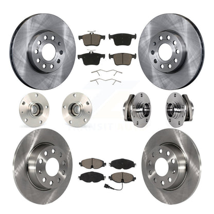 Kit de rotor et de plaquettes de frein à disque, roulement de moyeu avant et arrière (10 pièces) pour Audi A3 2.0 2016