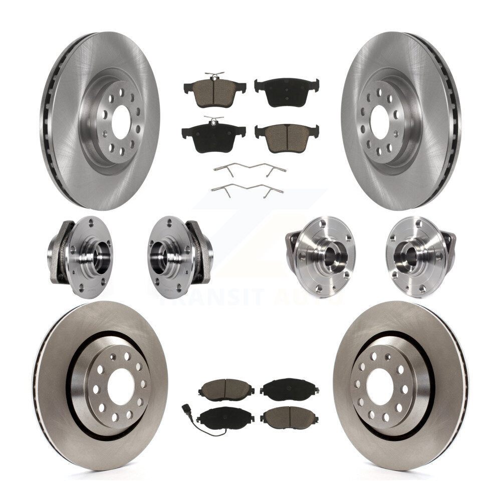 Kit de plaquettes de rotor de frein, roulement de moyeu avant et arrière (10 pièces), pour Volkswagen Golf R Audi S