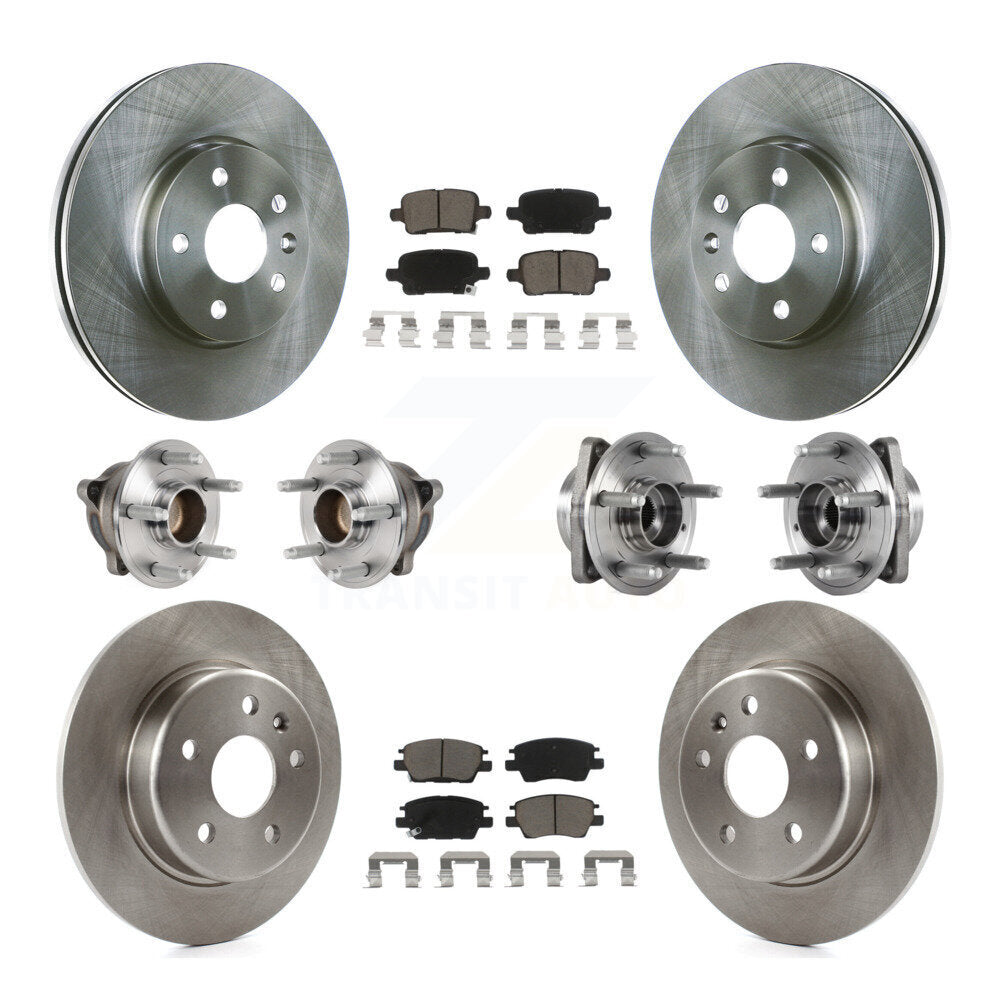 Kit de plaquettes de Rotor de frein, roulement de moyeu avant et arrière (10 pièces) pour Chevrolet Cruze Volt Bol