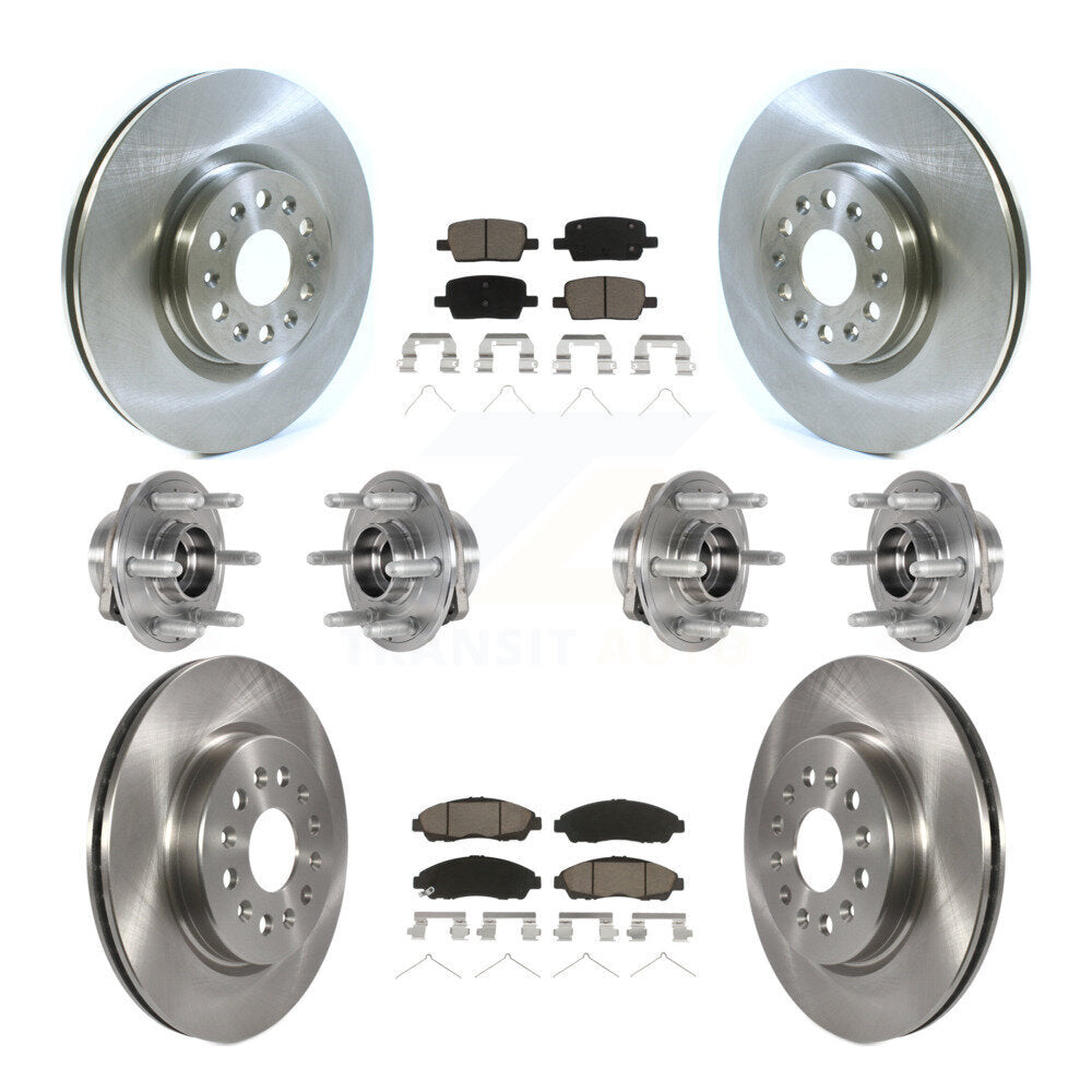 Kit de plaquettes de Rotor de frein, roulement de moyeu avant et arrière (10 pièces) pour Cadillac XT5 Buick Enclav