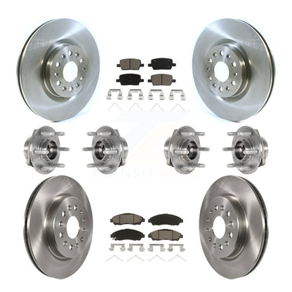 Kit de plaquettes de Rotor de frein, roulement de moyeu avant et arrière (10 pièces) pour Cadillac XT5 Buick Enclav