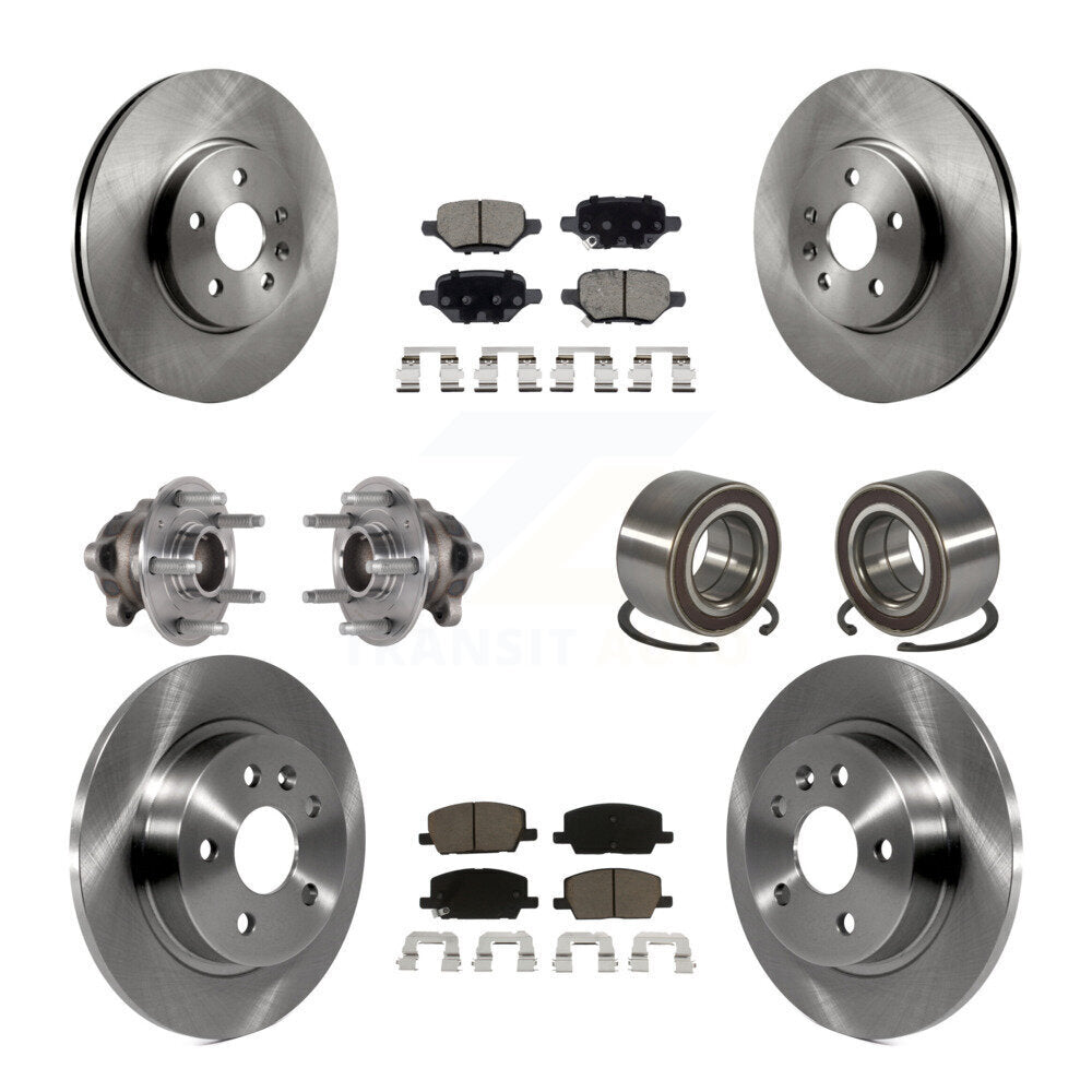 Kit de plaquettes de Rotor de frein, roulement de moyeu avant et arrière (10 pièces) pour Buick Encore Chevrolet FW