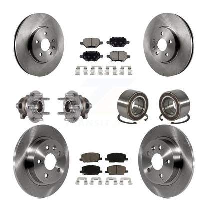 Kit de plaquettes de Rotor de frein, roulement de moyeu avant et arrière (10 pièces) pour Buick Encore Chevrolet FW