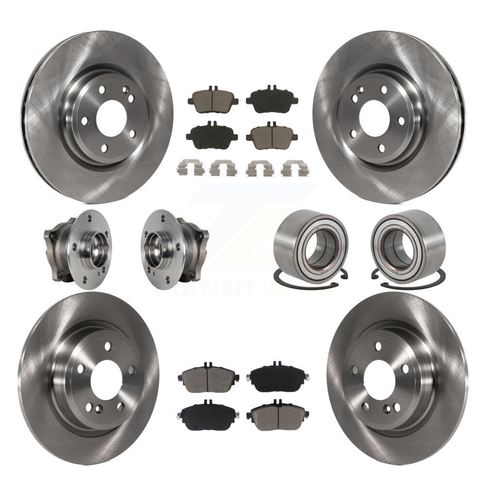 Kit de Rotor et de plaquettes de frein, roulement de moyeu avant et arrière (10 pièces) pour Mercedes-Benz GLA250 AW