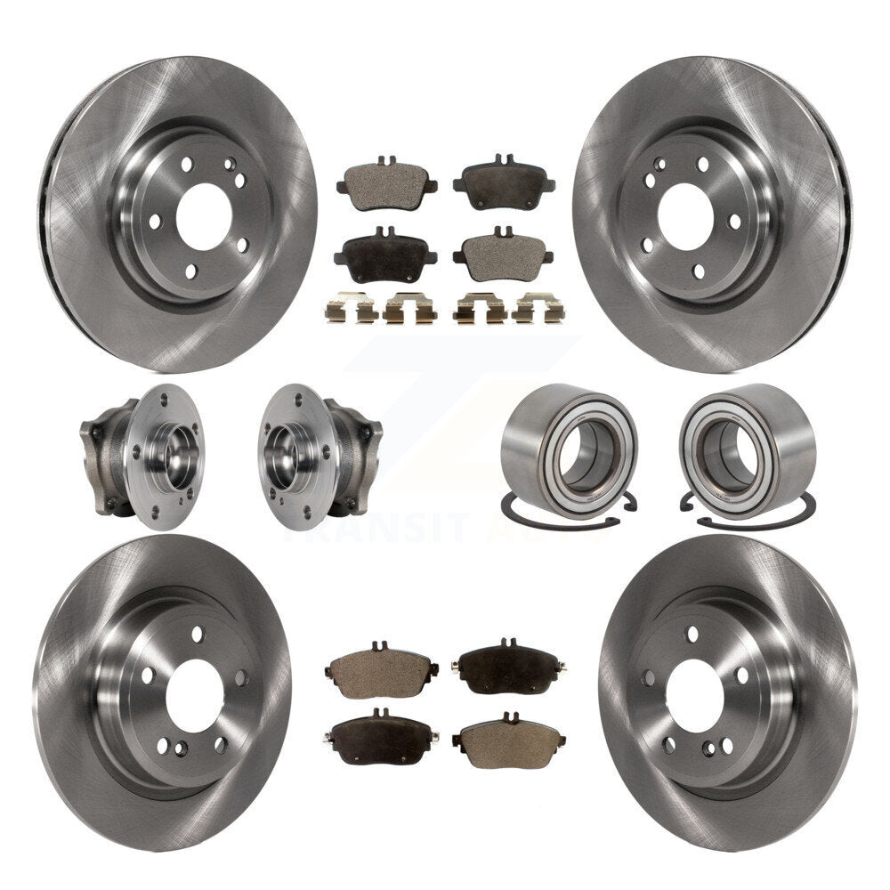 Kit de Rotor et de plaquettes de frein, roulement de moyeu avant et arrière (10 pièces) pour Mercedes-Benz GLA250 AW