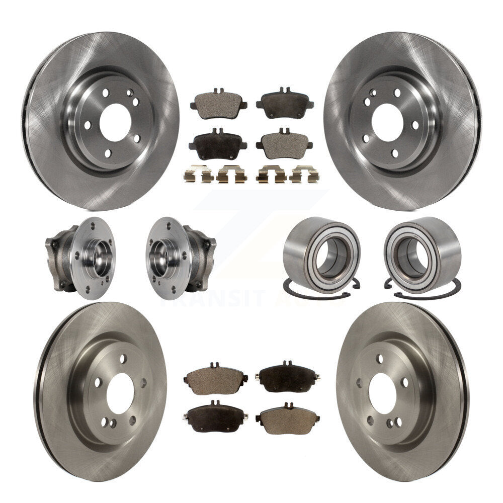 Kit de Rotor et de plaquettes de frein, roulement de moyeu avant et arrière (10 pièces) pour Mercedes-Benz GLA250 AW