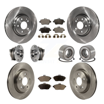 Kit de Rotor et de plaquettes de frein, roulement de moyeu avant et arrière (10 pièces) pour Mercedes-Benz GLA250 AW