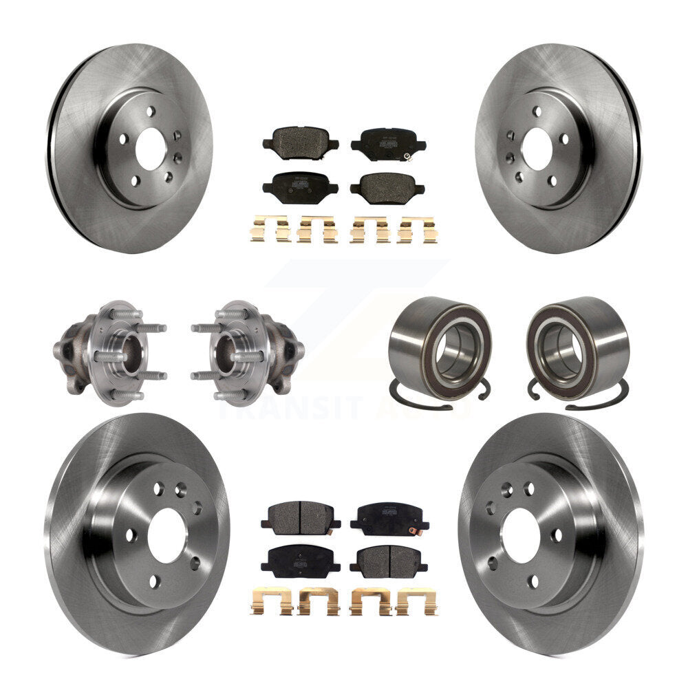 Kit de plaquettes de Rotor de frein, roulement de moyeu avant et arrière (10 pièces) pour Buick Encore Chevrolet FW