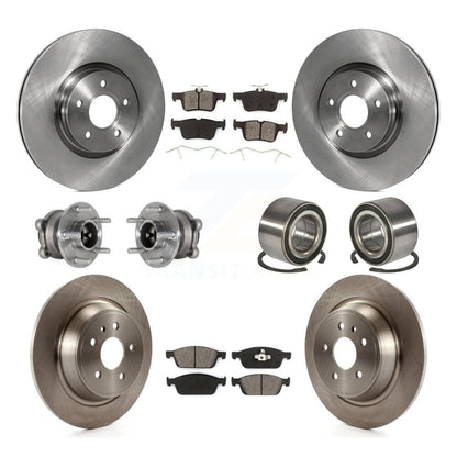 Kit de rotors et plaquettes de frein avec roulement de moyeu avant et arrière (10 pièces) pour Ford Escape Lincoln MK