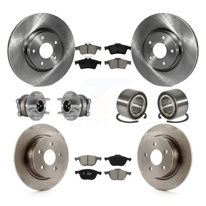 Kit de Rotor et de plaquettes de frein à disque, roulement de moyeu avant et arrière (10 pièces) pour Ford Escape c-ma