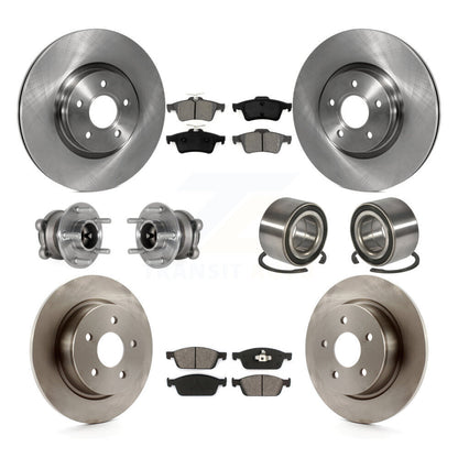 Kit de plaquettes de Rotor de frein, roulement de moyeu avant et arrière (10 pièces), pour Ford Escape FWD avec 2.0