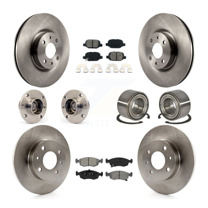 Kit de rotor et de plaquettes de frein à disque, ensemble de roulements de moyeu avant et arrière (10 pièces) pour Fiat 50