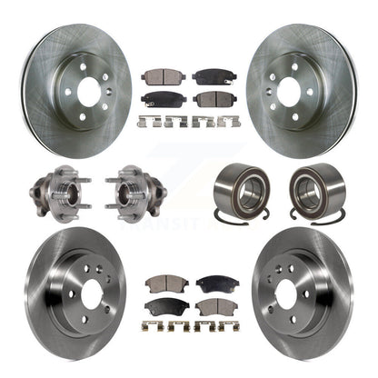 Kit de plaquettes de rotor de frein, roulement de moyeu avant et arrière (10 pièces) pour Chevrolet Soni 2016 – 2017