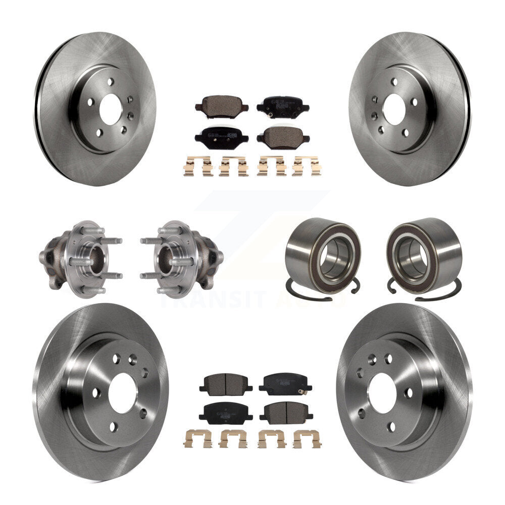Kit de plaquettes de Rotor de frein, roulement de moyeu avant et arrière (10 pièces) pour Buick Encore Chevrolet FW