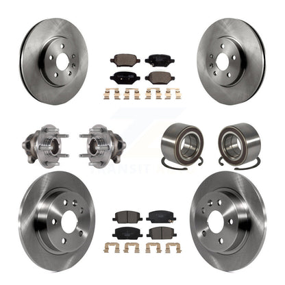 Kit de plaquettes de Rotor de frein, roulement de moyeu avant et arrière (10 pièces) pour Buick Encore Chevrolet FW