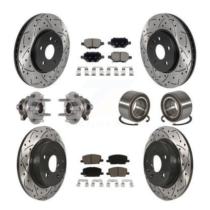 Kit de plaquettes de Rotor de frein, roulement de moyeu avant et arrière (10 pièces) pour Buick Encore Trax FW