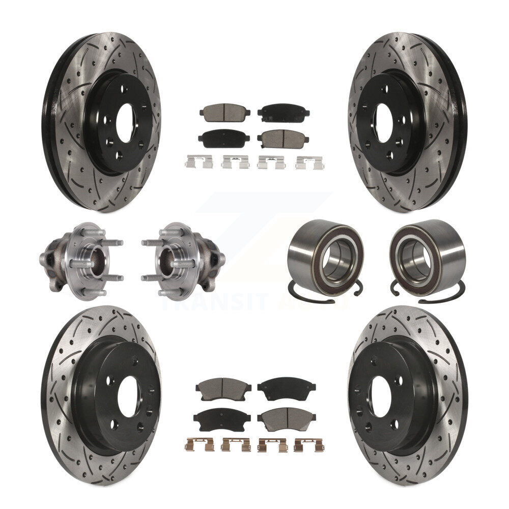 Kit de plaquettes de Rotor de frein, roulement de moyeu avant et arrière (10 pièces) pour Chevrolet Soni 16-17