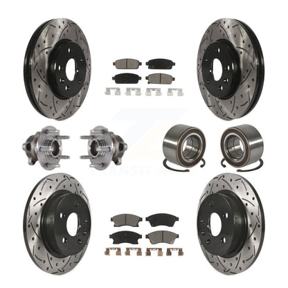 Kit de plaquettes de Rotor de frein, roulement de moyeu avant et arrière (10 pièces) pour Chevrolet Soni 16-17