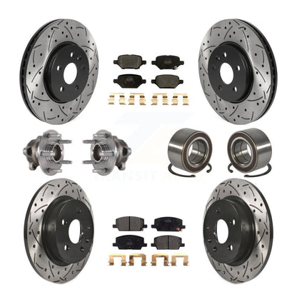 Kit de plaquettes de Rotor de frein, roulement de moyeu avant et arrière (10 pièces) pour Buick Encore Trax FW