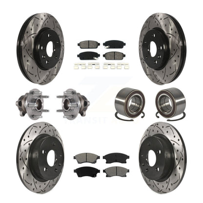Kit de plaquettes de Rotor de frein, roulement de moyeu avant et arrière (10 pièces) pour Chevrolet Soni 16-17