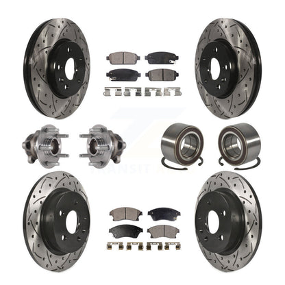 Kit de plaquettes de Rotor de frein, roulement de moyeu avant et arrière (10 pièces) pour Chevrolet Soni 16-17