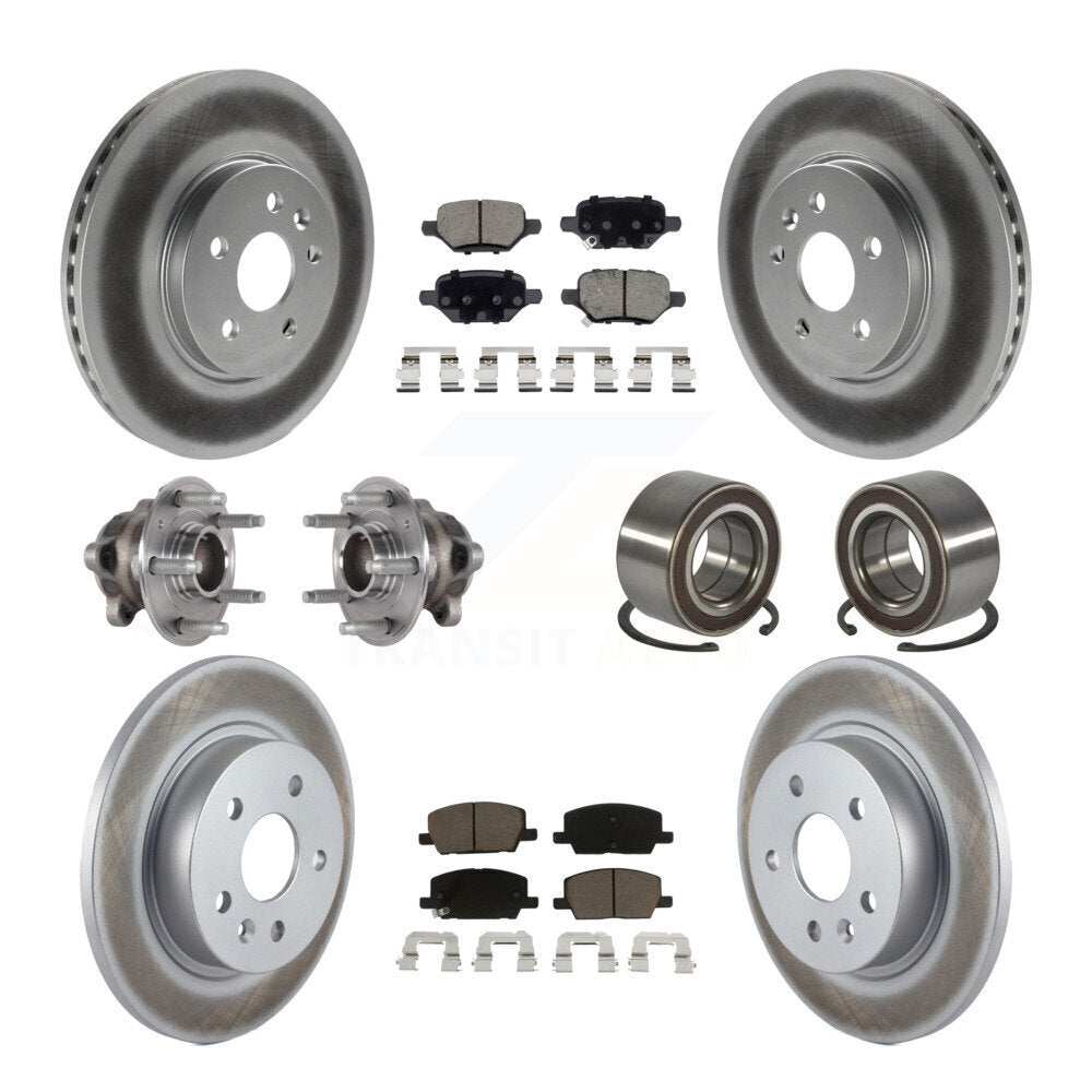 Kit de plaquettes de Rotor de frein, roulement de moyeu avant et arrière (10 pièces) pour Buick Encore Trax FW
