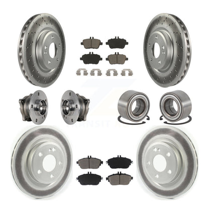 Kit de plaquettes de rotor de frein, roulement de moyeu avant et arrière (10 pièces) pour Mercedes-Benz CLA25