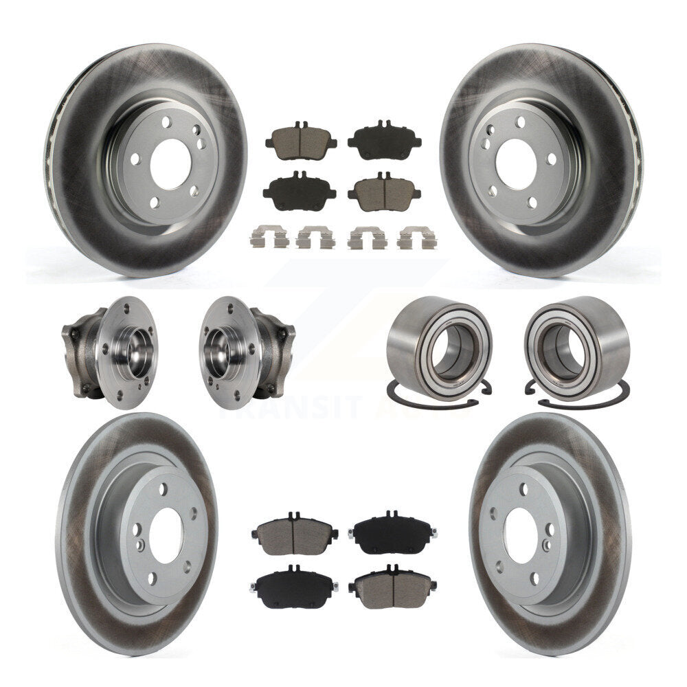Kit de plaquettes de rotor de frein, roulement de moyeu avant et arrière (10 pièces) pour Mercedes-Benz GLA25