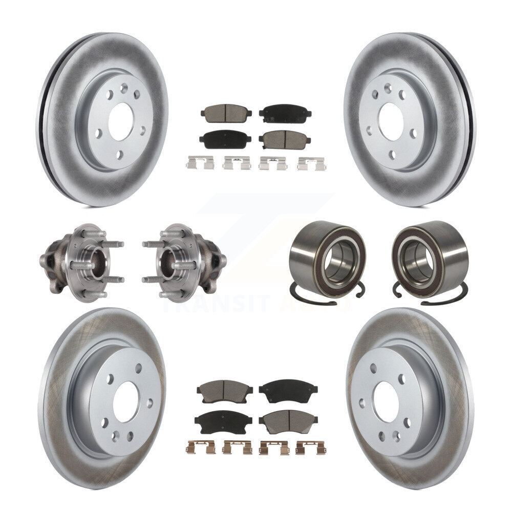 Kit de plaquettes de Rotor de frein, roulement de moyeu avant et arrière (10 pièces) pour Chevrolet Soni 16-17