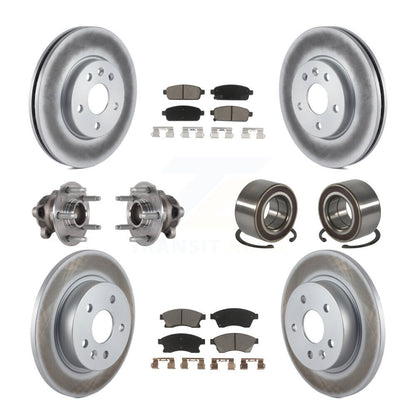 Kit de plaquettes de Rotor de frein, roulement de moyeu avant et arrière (10 pièces) pour Chevrolet Soni 16-17
