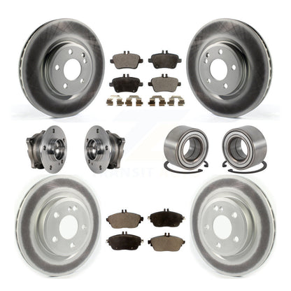 Kit de plaquettes de rotor de frein, roulement de moyeu avant et arrière (10 pièces) pour Mercedes-Benz GLA25