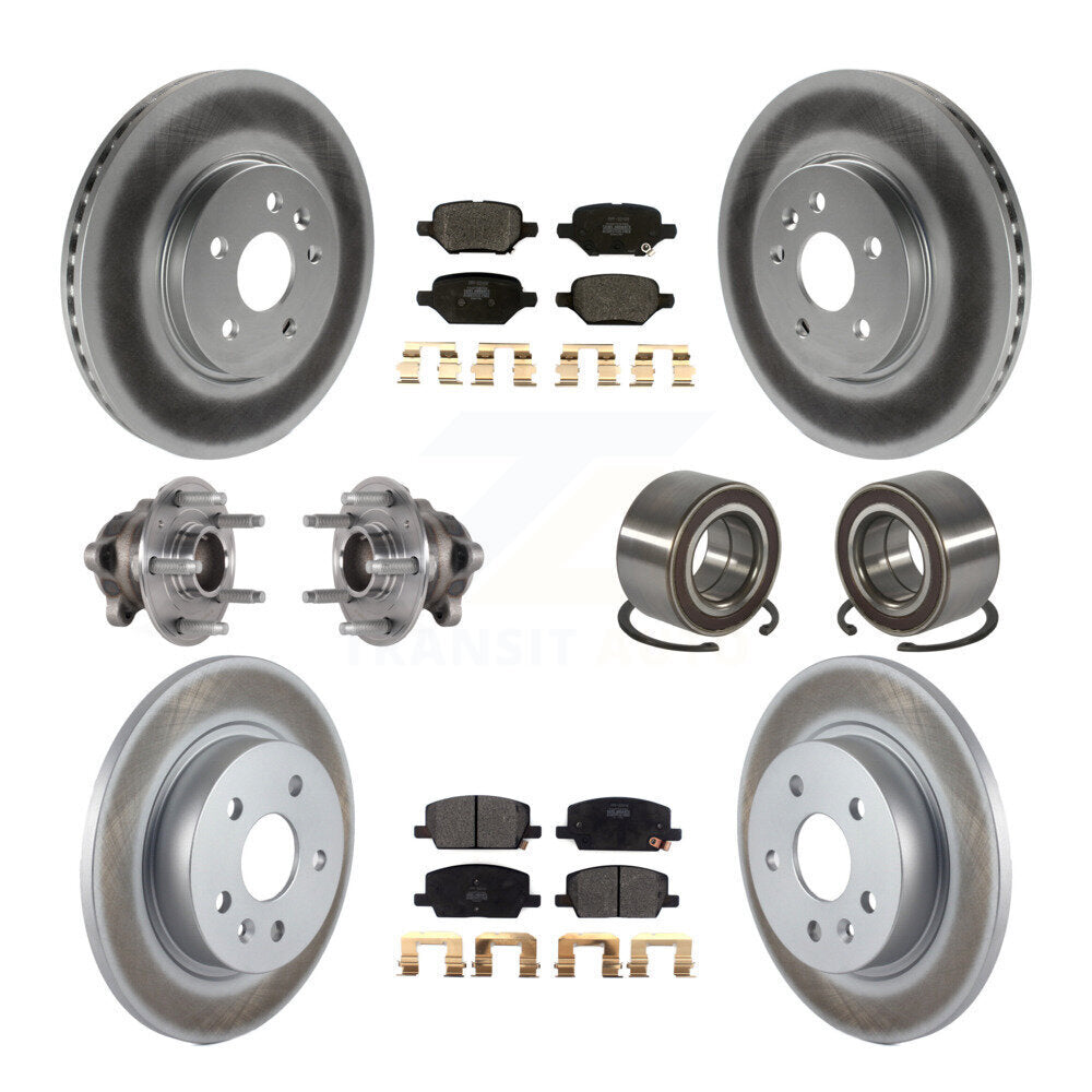 Kit de plaquettes de Rotor de frein, roulement de moyeu avant et arrière (10 pièces) pour Buick Encore Trax FW