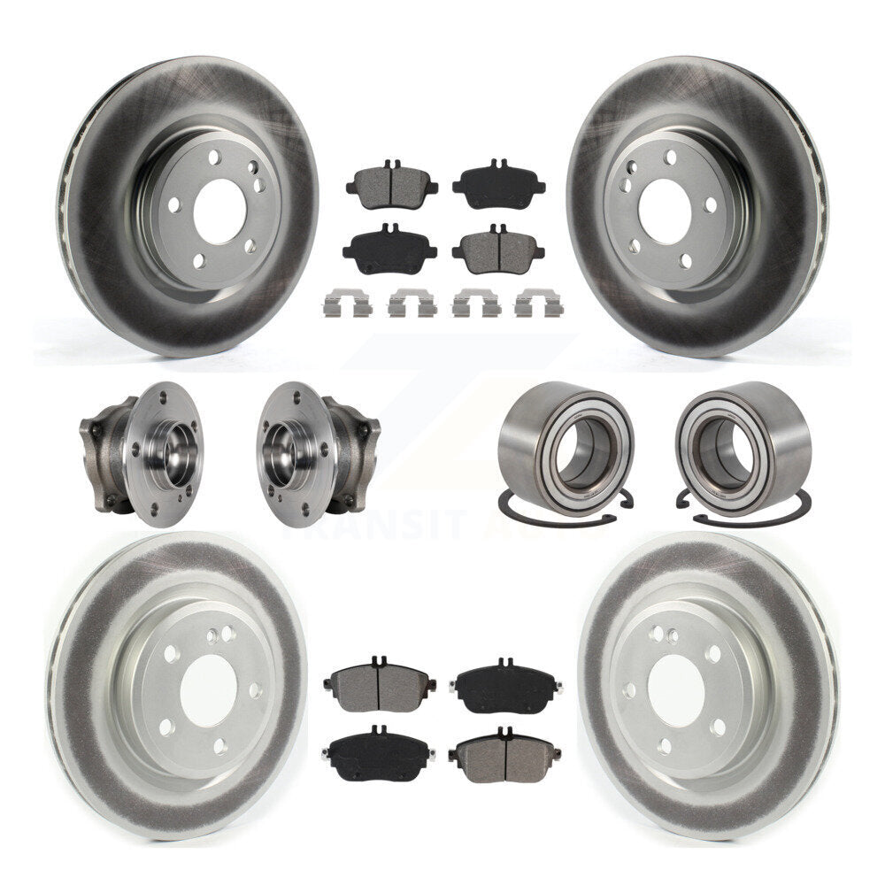 Kit de plaquettes de rotor de frein, roulement de moyeu avant et arrière (10 pièces) pour Mercedes-Benz GLA25