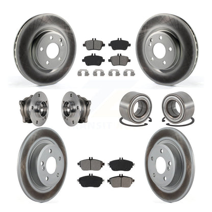 Kit de plaquettes de rotor de frein, roulement de moyeu avant et arrière (10 pièces) pour Mercedes-Benz GLA25