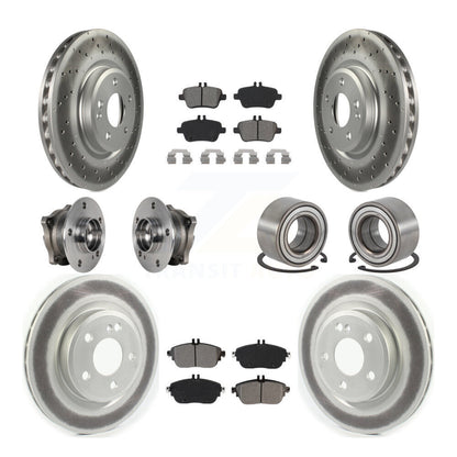 Kit de plaquettes de rotor de frein, roulement de moyeu avant et arrière (10 pièces) pour Mercedes-Benz CLA25