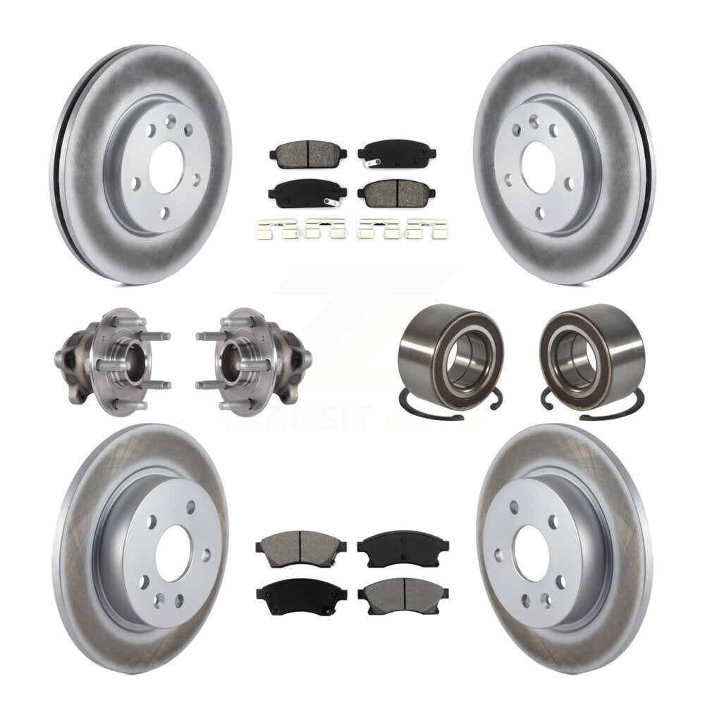 Kit de plaquettes de Rotor de frein, roulement de moyeu avant et arrière (10 pièces) pour Chevrolet Soni 16-17