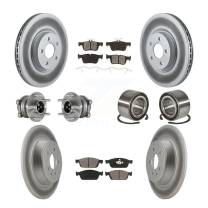 Kit de plaquettes de Rotor de frein revêtues de roulement de moyeu avant et arrière (10 pièces) pour Ford Escape Lincol