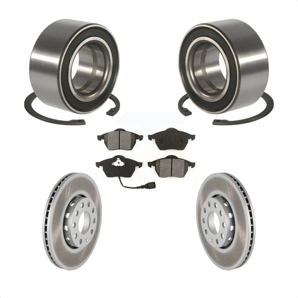 Kit de Rotor et plaquettes de frein à disque enduit de roulement de roue avant pour Audi A6 Quattro 10