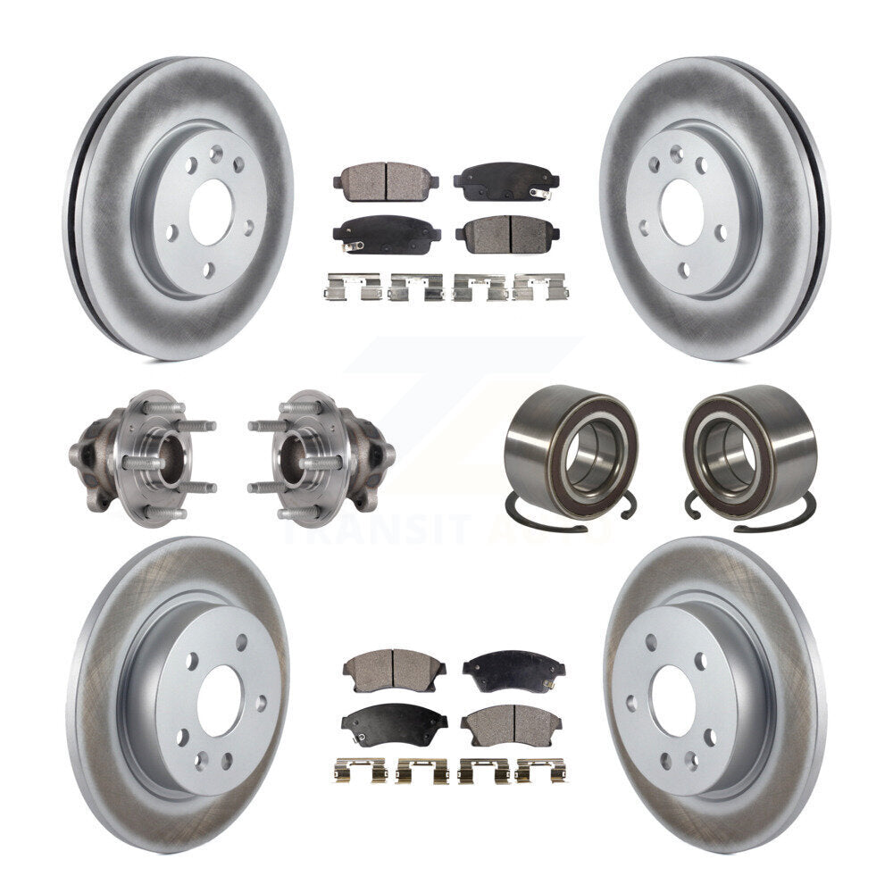 Kit de plaquettes de Rotor de frein, roulement de moyeu avant et arrière (10 pièces) pour Chevrolet Soni 16-17