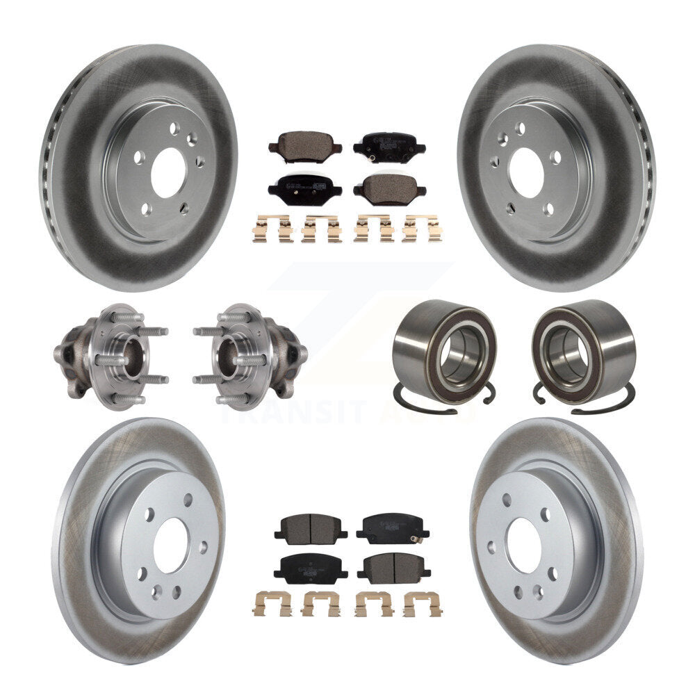 Kit de plaquettes de Rotor de frein, roulement de moyeu avant et arrière (10 pièces) pour Buick Encore Trax FW