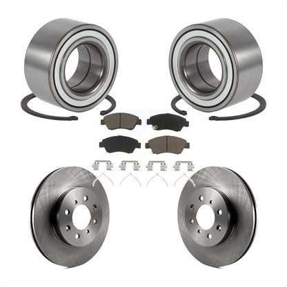 Kit de plaquettes de Rotor de frein, roulement de roue avant, pour Honda Civic 04-05, avec roue à 4 écrous