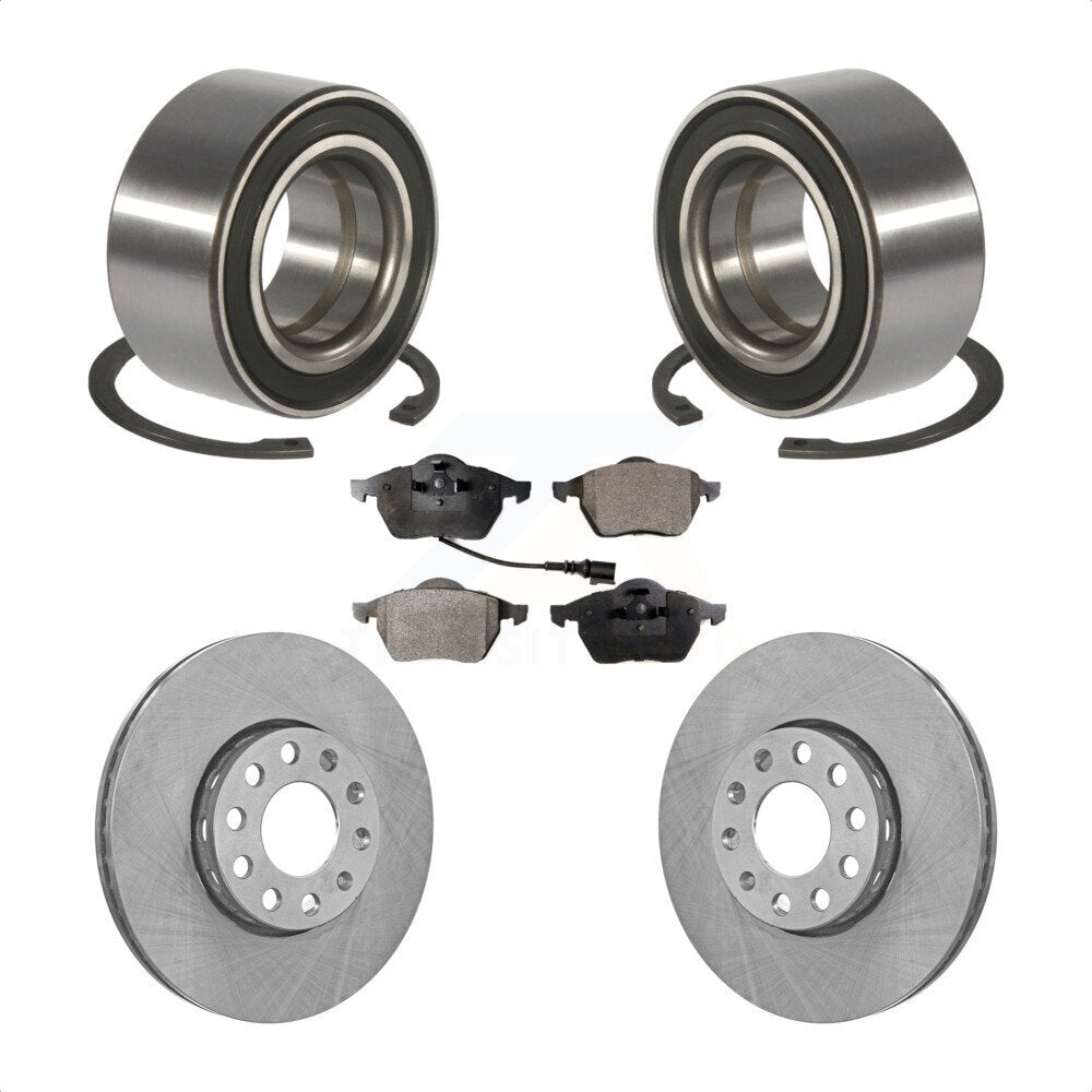 Kit de rotors et plaquettes de frein à disque, roulement de roue avant, pour Audi A6 Quattro 100
