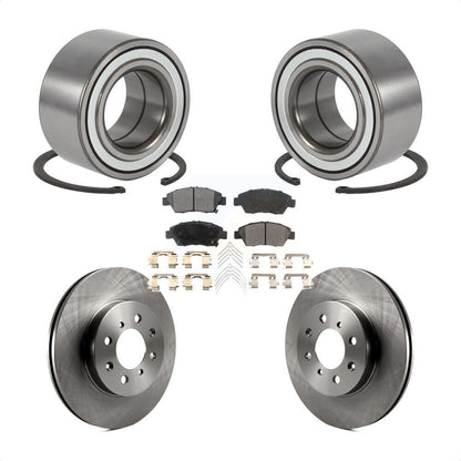 Kit de plaquettes de Rotor de frein, roulement de roue avant, pour Honda Civic 04-05, avec roue à 4 écrous