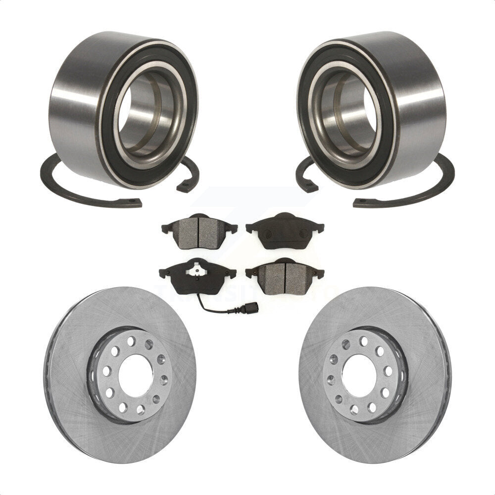 Kit de rotors et plaquettes de frein à disque, roulement de roue avant, pour Audi A6 Quattro 100