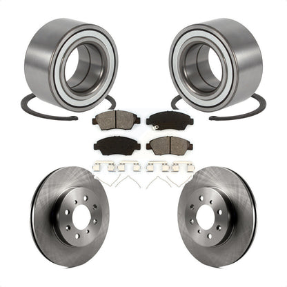 Kit de plaquettes de Rotor de frein, roulement de roue avant, pour Honda Civic 04-05, avec roue à 4 écrous