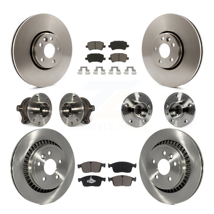 Kit de rotor et de plaquettes de frein à disque, roulement de moyeu avant et arrière (10 pièces) pour Volvo XC60 AW 2017