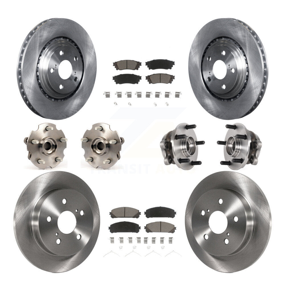 Kit de plaquettes de Rotor de frein, roulement de moyeu avant et arrière (10 pièces) pour Lexus NX300 NX200t NX300