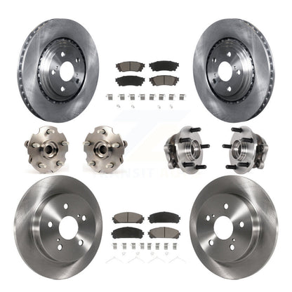 Kit de plaquettes de Rotor de frein, roulement de moyeu avant et arrière (10 pièces) pour Lexus NX300 NX200t NX300