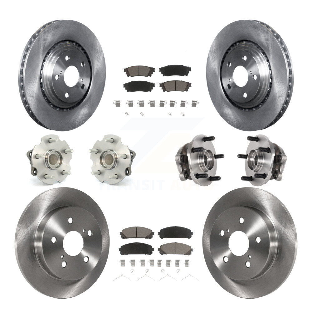 Kit de plaquettes de Rotor de frein, roulement de moyeu avant et arrière (10 pièces) pour Lexus NX300 NX200t NX300