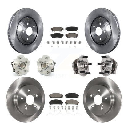 Kit de plaquettes de Rotor de frein, roulement de moyeu avant et arrière (10 pièces) pour Lexus NX300 NX200t NX300